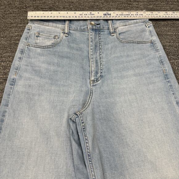 Rag & Bone Jeans Women 30 Serena High Rise Wide Leg Light Wash Raw Hem Denim - Picture 5 of 11